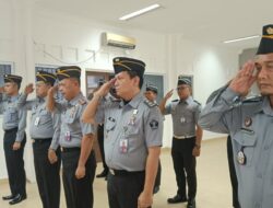 Lapas Batam Ikuti Apel Pagi Bersama Secara Virtual