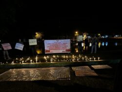 Aliansi Darurat Demokrasi Indonesia Gelar Aksi Pasang 1000 Lilin