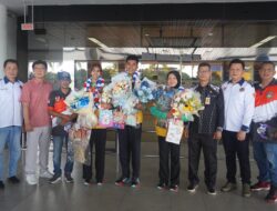 Sabet Medali Emas dan Perunggu, Suigwan Sambut Kedatangan Atlet Taekwondo Perwakilan Kepri