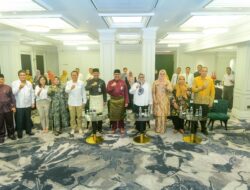 Hari Pertama Jabat Plt Gubernur, Marlin Agustina Membuka High Level Meeting Pengendalian Inflasi