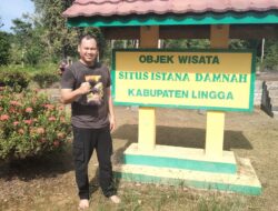 Kapolres Lingga Bersama Pegawai Pemkab Gelar Goro Di Makam Merah Istana Damnah