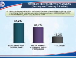 Survei Terakhir Pilkada Kepri 2024, Rudi-Aunur Dinilai Unggul Jauh
