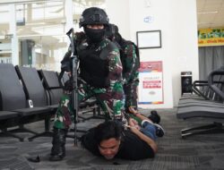 Pelatihan, Bandara Raja Ali Haji Tanjungpinang Disandra dan Kebakaran