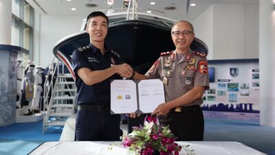 Bilateral Meeting Korpolairud Baharkam Polri dengan Singapore Police Coast Guard Bahas Peningkatan Kerja Sama Keamanan Laut