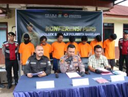 6 Pelaku Curanmor Diringkus Polsek Batu Aji
