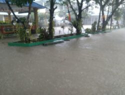 Hujan Ekstrem, Halaman Hingga Sejumlah Ruangan di SMPN 28 Batam Banjir