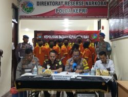 Ditresnarkoba Polda Kepri Musnahkan Barang Bukti Narkotika dari Tangan 10 Tersangka