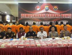 96 Kilogram Sabu dan Ribuan Pil Ekstasi Dimusnahkan Ditresnarkoba Polda Kepri