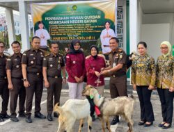 Lapas Perempuan Batam Terima Hewan Kurban dari Kejaksaan Negeri Batam