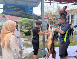 Qurban di Balik Jeruji, 1 Ekor Sapi dan 4 Ekor Kambing Disembelih di LPP Batam