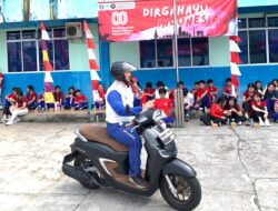 Capella Honda Kepri Bekali Pelajar Tanjungpinang Teknik Dasar Safety Riding