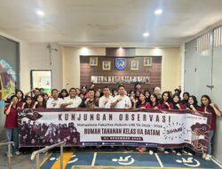 Rutan Batam Sambut baik Kunjungan Observasi Mahasiswa Fakultas Hukum UIB