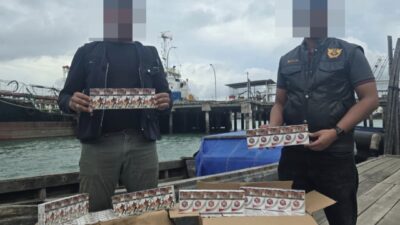 Bea Cukai Batam Sikat  Rokok Psg