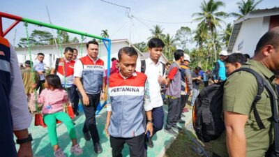 Pertamina Patra Niaga Regional Sumbagut Perkuat Pemulihan Huntara Ketapiang Bersama Direksi Pertamina dan DPR RI Komisi VI