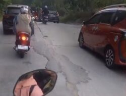 Jalan  Bergelombang di Bawah Hotel Vista Semakin Parah Hingga Kini Belum Ada Perbaikan