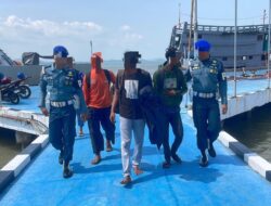 Lanal Tanjung Balai Karimun Gagalkan Upaya Penyelundupan Balpres dan Rokok Tanpa Pita Cukai