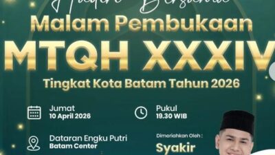 MTQH ke-34 Kota Batam 2026 Dibuka, Walikota Ajak Seluruh Warga Hadir