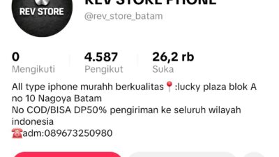 Waspada Tipu-Tipu iPhone Murah Akun ‘REV STORE PHONE’, Pemilik Toko di Batam Beri Peringatan Keras