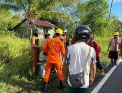 Tim SAR Natuna Evakuasi Perempuan Korban Kecelakaan di Jalan Sungai Ulu Bunguran Timur