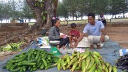Pedagang Sayur di Pantai Piwang Natuna Harapkan Modal dan Tempat Usaha yang Layak