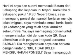 Oknum Imigrasi Sekupang Batam Diduga Intimidasi WNA, Viral di Sosmed