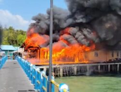 Dua Rumah di Senayang Lingga Ludes Terbakar, Kerugian Ditaksir Ratusan Juta Rupiah