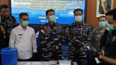 Bupati Karimun Apresiasi TNI AL Gagalkan Penyelundupan Narkoba di Perairan Takong Iyu