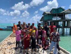 SAR Natuna Bangun Budaya Keselamatan Maritim, Pelajar di Pulau Laut Dilatih Berenang dan Gunakan Alat Keselamatan