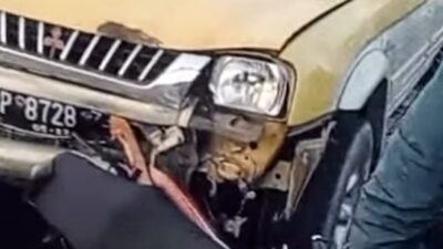 Diduga Sopir Serangan Stroke, Mobil Tabrak 8 Motor di Simpang Kepri Batam