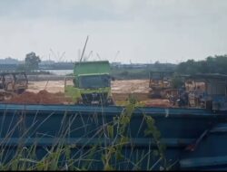 Diduga Timbun Mangrove, Aktivitas Pematangan Lahan di Depan Holiday Inn Marina Sorotan Warga