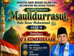 PHBI Belakang Padang Gelar Maulidurrasul 1448 H dan Doa Kemerdekaan