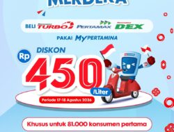 Semarak Merdeka MyPertamina, Pertamina Patra Niaga Regional Sumbagut Hadirkan Diskon Rp450 per Liter