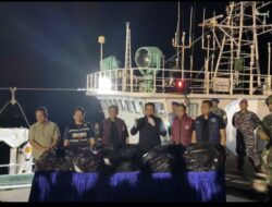Tim Gabungan  Gagalkan  Penyelundupan 1,3 Ton Ketamine dari MV KING SUN di  Perairan Kepri  ‎