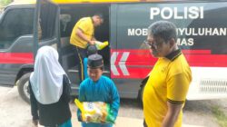 Aksi Humanis Polda Kepri, Anak-anak Panti Asuhan Miftahul Ulum Terima Bantuan Beras