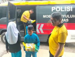 Aksi Humanis Polda Kepri, Anak-anak Panti Asuhan Miftahul Ulum Terima Bantuan Beras