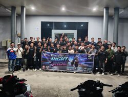 82 Bikers Honda Batam Ikuti Vario Evo Night Ride