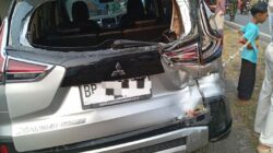 Sejumlah Kendaraan Terlibat Kecelakaan Beruntun di Km 7 Tanjungpinang, Lori Box Diduga Rem Blong