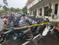 Polisi Amankan 40 Unit Sepeda Motor dari Tangan  Kompolotan Jaringan antar Kabupaten Kota