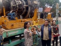 Polda Kepri Bongkar Perdagangan Ilegal 3 Unit Mesin Pesawat asal Singapura, 4 Orang Tersangka Diamankan