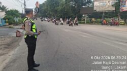 Strong Point Pagi, Satlantas Karimun Kawal Arus Lalu Lintas